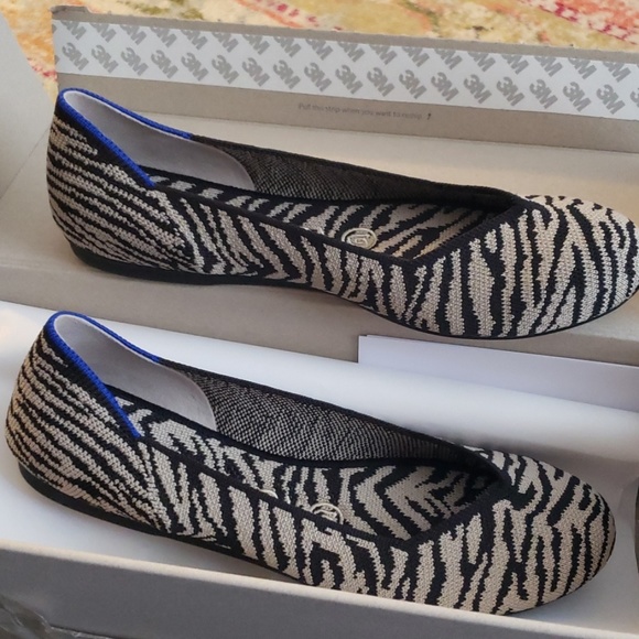 rothys zebra flat